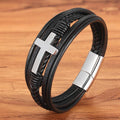 Pulseiras de Couro Cross - Donno de