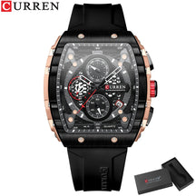 Relógio Masculino Curren Sport Flex Com Pulseira de Silicone